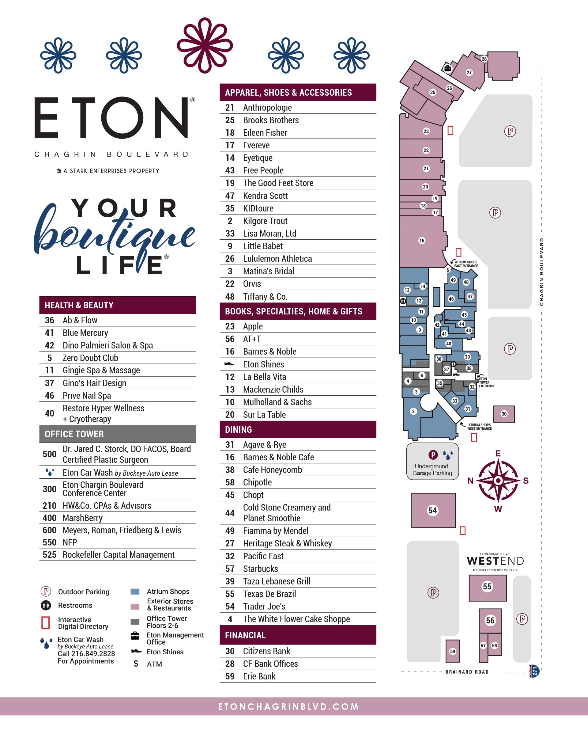 Eton Chagin Blvd Directory & Map