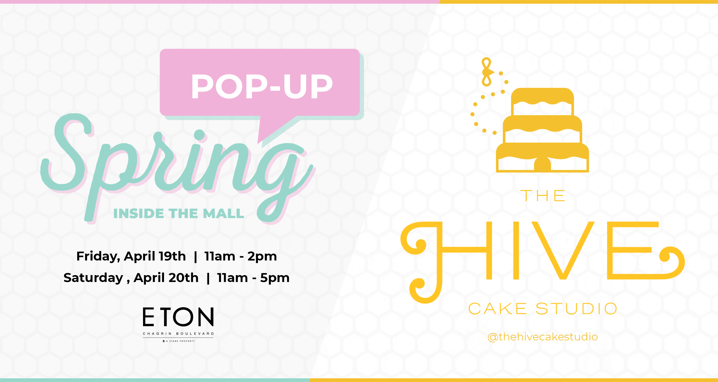 The Hive Cake Studio Pop-Up